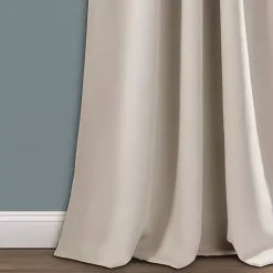 Kirklands Home Curtains & Drapes|Wheat Back Tab Blackout Curtain Panel Set, 84 in. Tan