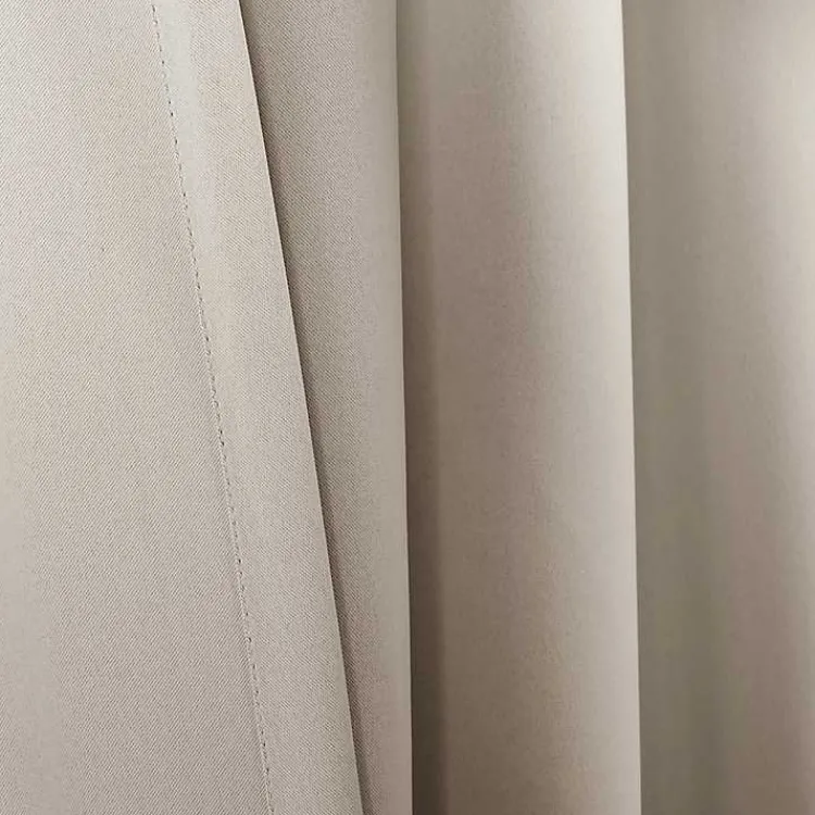 Kirklands Home Curtains & Drapes|Wheat Back Tab Blackout Curtain Panel Set, 95 in. Tan