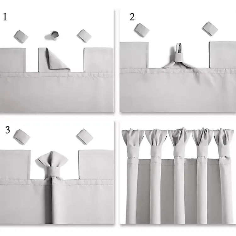 Kirklands Home Curtains & Drapes|Wheat Knotted Curtain Panel Set, 95 in. Tan