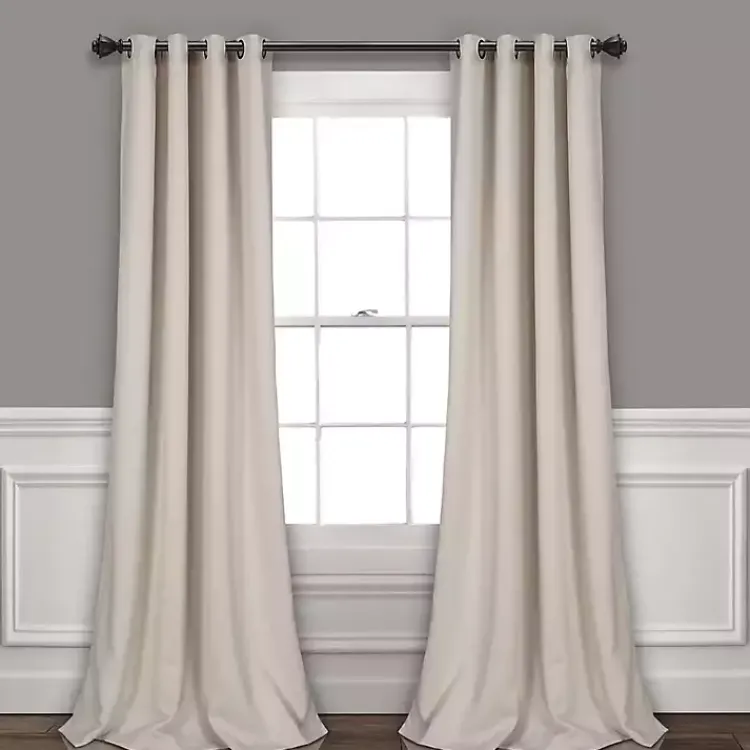 Kirklands Home Curtains & Drapes|Wheat Lush Insulated Curtain Panel Set, 84 in. Brown