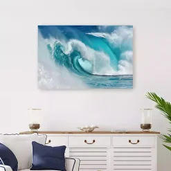 Kirklands Home Canvas Art|When the Ocean Turns into Canvas Art Print Blue