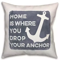 Kirklands Home Outdoor Cushions & Pillows|Where You Drop Your Anchor Outdoor Throw Pillow