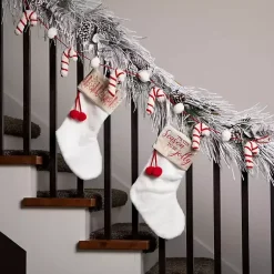 Discount Whimsical Candy Cane Garland Christmas Tree Decorations