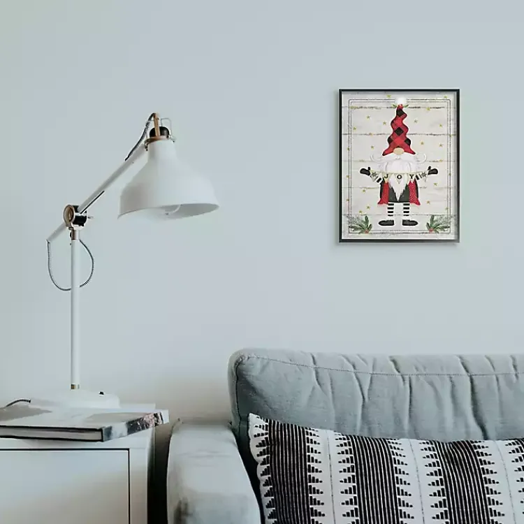 Online Whimsical Gnome Winter Joy Framed Canvas Art Print Christmas Art & Wall Decor