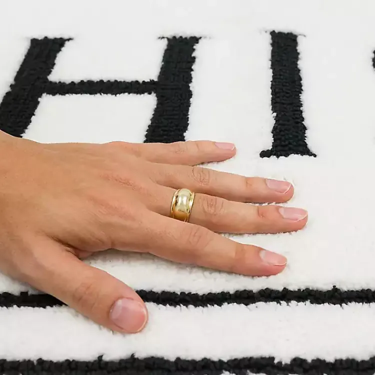 Kirklands Home Bathroom Rugs|& Black White