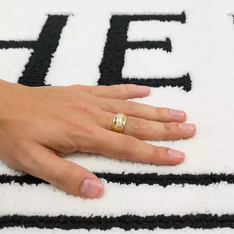 Kirklands Home Bathroom Rugs|& Black White