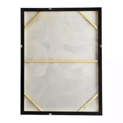 Kirklands Home Canvas Art|White & Gray Garden Flowers Framed Canvas Print