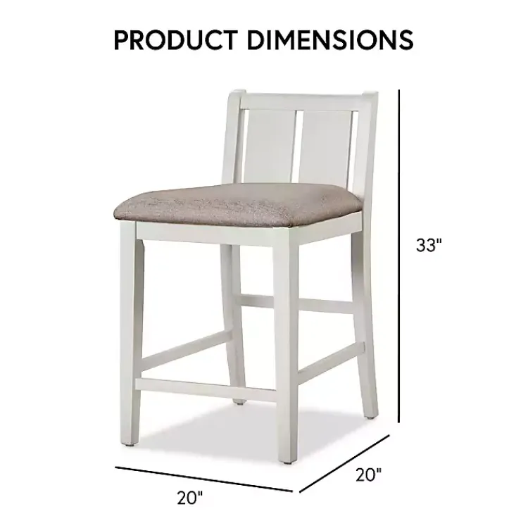 Kirklands Home Dining Tables|& Gray Wood Kayla Counter Height 3-pc. Set White