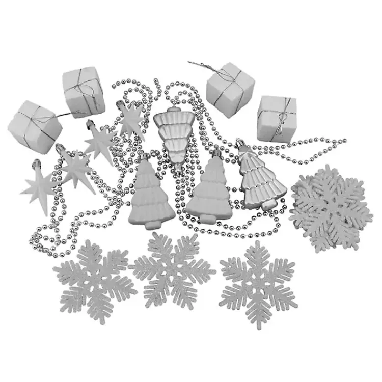 Outlet White & Shatterproof Christmas Ornament Set Christmas Ornaments