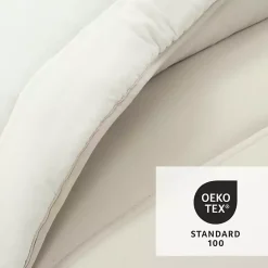 Kirklands Home Comforters|White & Tan Reversible 3-pc. King Comforter Set