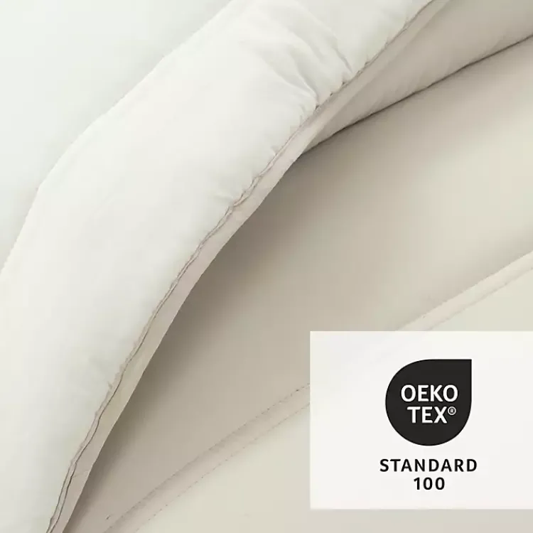 Kirklands Home Comforters|White & Tan Reversible 3-pc. King Comforter Set