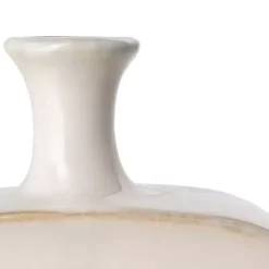 Clearance White & Turquoise Ceramic Cut-Out Vase, 18 in. Vases