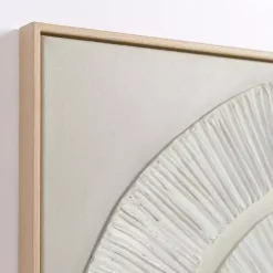 Kirklands Home Canvas Art|Abstract Swirl Framed Canvas Art Print White