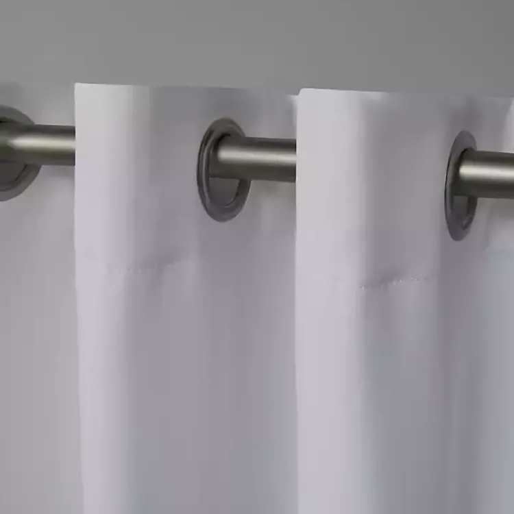 Kirklands Home Curtains & Drapes|Acme Blackout Curtain Panel Set, 84 in. White