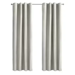Kirklands Home Curtains & Drapes|Alpine Blackout Curtain Panel, 63 in. White