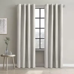 Kirklands Home Curtains & Drapes|Alpine Blackout Curtain Panel, 63 in. White
