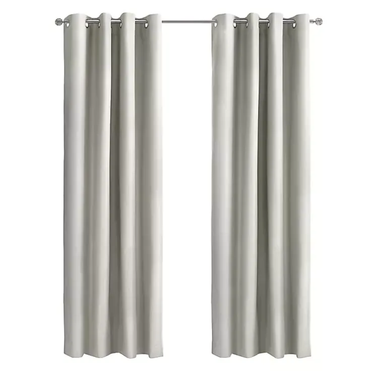 Kirklands Home Curtains & Drapes|Alpine Blackout Curtain Panel, 95 in. White