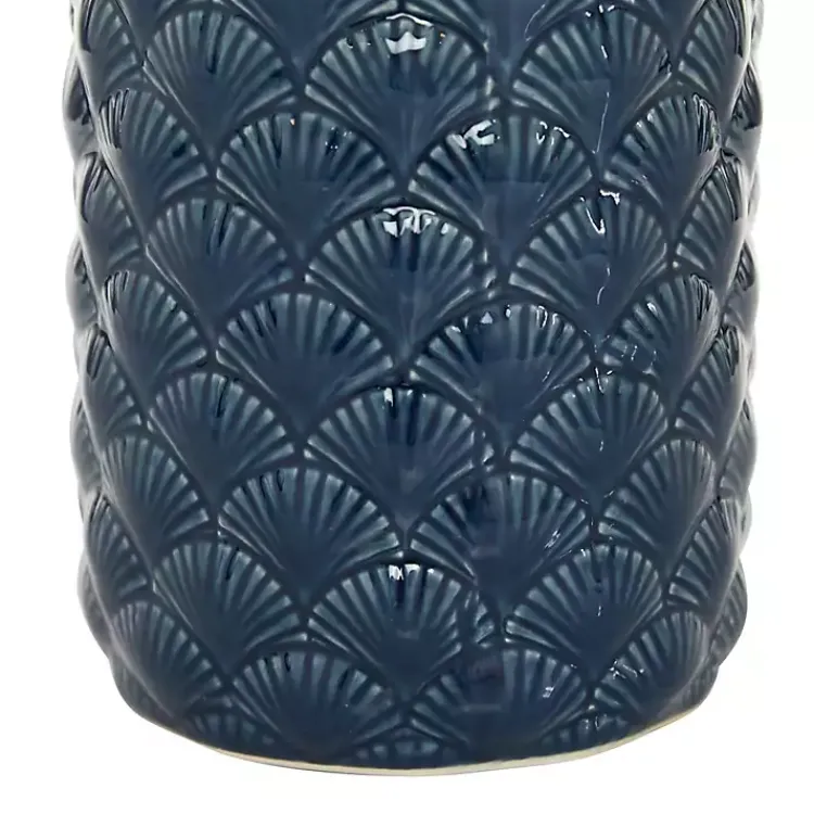 Online White and Blue Coastal Ceramic Vase, 13 in. Vases