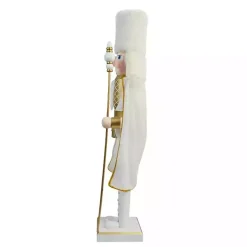White and Gold King Nutcracker Christmas Decorations