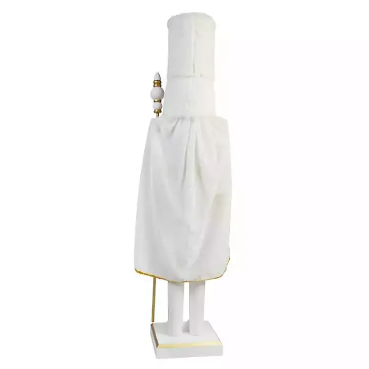 White and Gold King Nutcracker Christmas Decorations