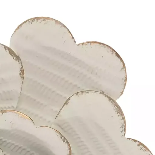 Kirklands Home Wall Plaques|and Gold Metal Flower Large Wall Plaque White