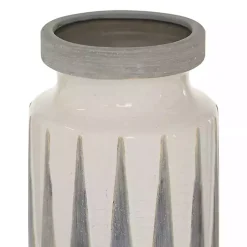 Online White and Gray Geometric Triangle Vase, 17 in. Vases