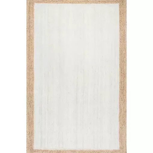 Kirklands Home Area Rugs|and Natural Corsica Area Rug, 5x8 White