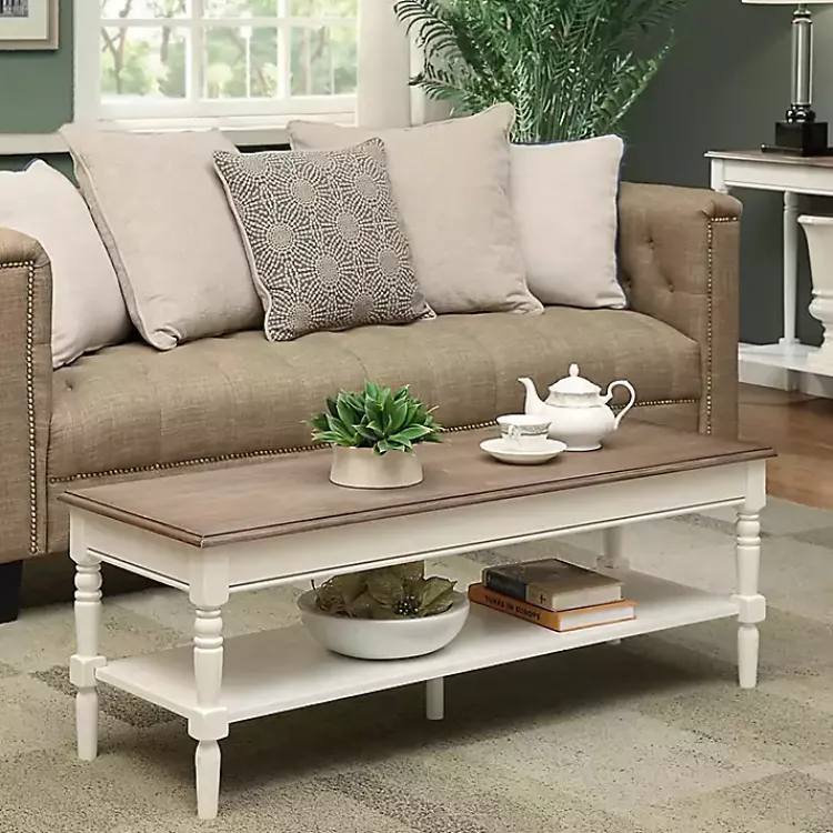 Kirklands Home Coffee Tables|and Natural Davis Coffee Table White