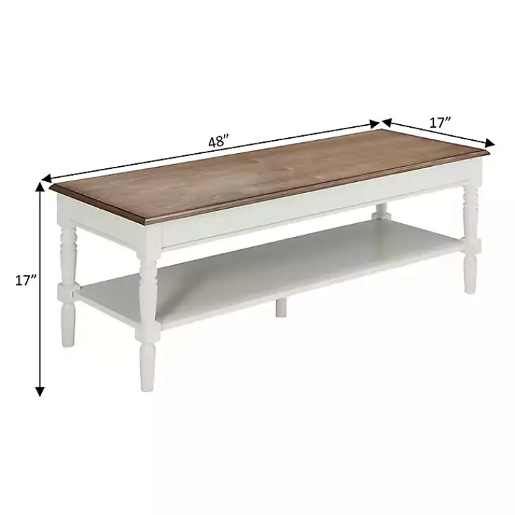 Kirklands Home Coffee Tables|and Natural Davis Coffee Table White