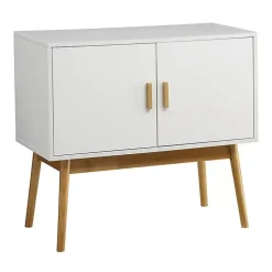 Kirklands Home Cabinets & Sideboards|and Natural Wood Reversible Doors Cabinet White
