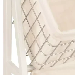 Online White and Silver Basket Tower Baskets & Boxes