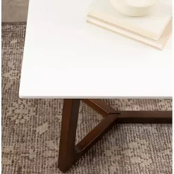 Kirklands Home Coffee Tables|and Walnut Olivia Coffee Table White