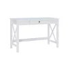 Kirklands Home Office Furniture|White Antique Pine X Frame Desk