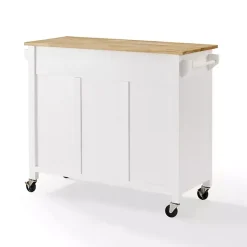 Kirklands Home Kitchen Islands & Bar Carts|Barn Door Kitchen Cart White