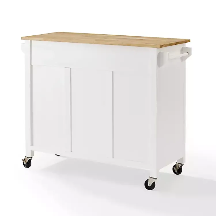 Kirklands Home Kitchen Islands & Bar Carts|Barn Door Kitchen Cart White
