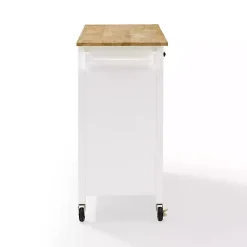 Kirklands Home Kitchen Islands & Bar Carts|Barn Door Kitchen Cart White