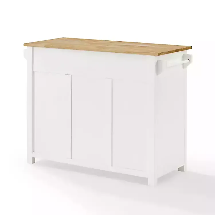 Kirklands Home Kitchen Islands & Bar Carts|Barn Door Kitchen Cart White