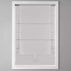 Kirklands Home Curtains & Drapes|Basketweave Cordless Roman Shade, 31 in. White