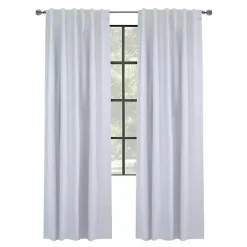 Kirklands Home Curtains & Drapes|Baxter Blackout Curtain Panel, 84 in. White