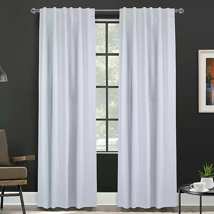 Kirklands Home Curtains & Drapes|Baxter Blackout Curtain Panel, 84 in. White