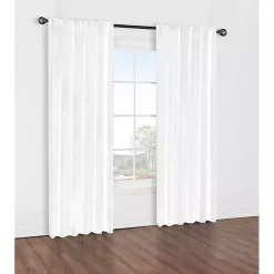 Kirklands Home Curtains & Drapes|Baxter Blackout Curtain Panel, 84 in. White