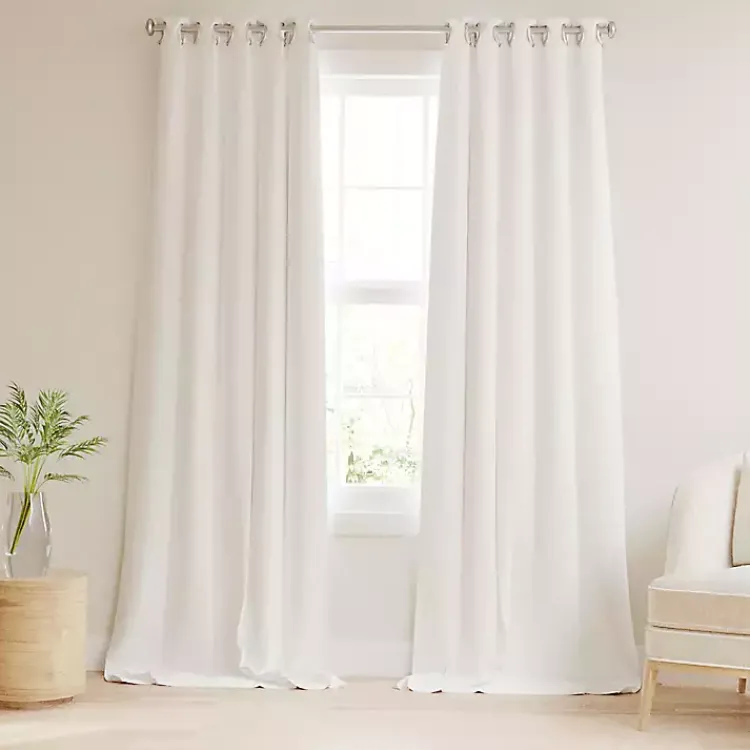 Kirklands Home Curtains & Drapes|Blackout Curtains, 84 in. White