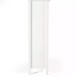 Kirklands Home Bookshelves|Brazilian Pine Wood 3-Tier Bookshelf White