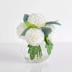 Online White Carnation in Bud Vase Arrangement Arrangements & Greenery
