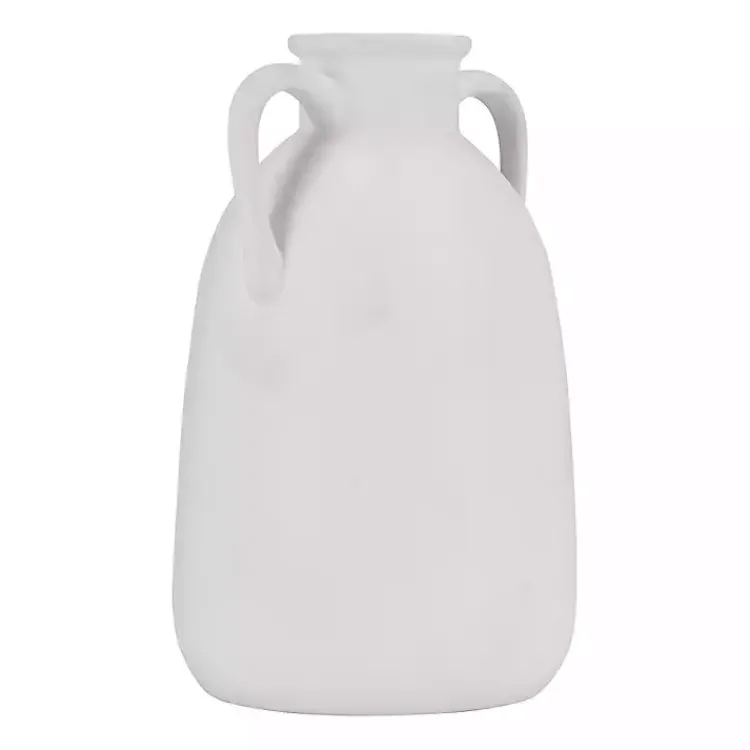 Outlet Ceramic Jug Handles Vase, 10 in. Vases