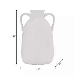 Outlet Ceramic Jug Handles Vase, 10 in. Vases