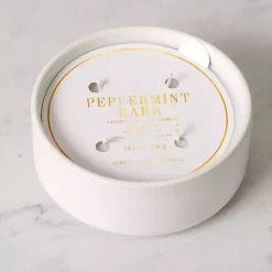 New Ceramic Peppermint Bark 4-Wick Jar Candle Candles