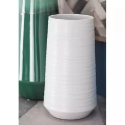 Hot Ceramic Ribbed Vase, 12 in. Vases