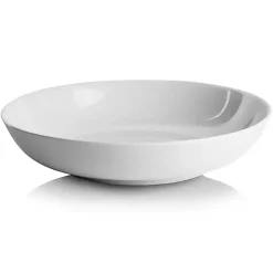 Kirklands Home Dinnerware|Ceramic Round Dinner Bowls, Set of 6 White