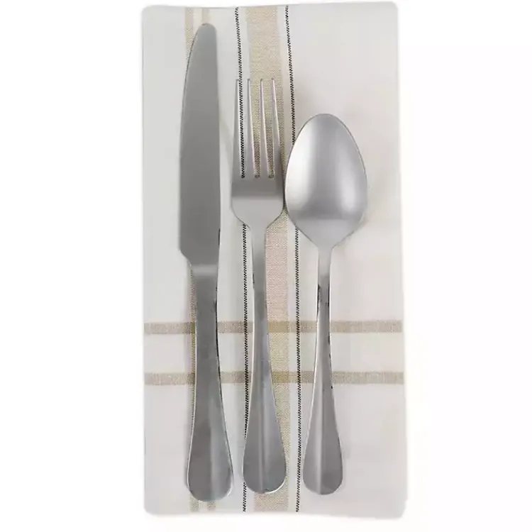 Kirklands Home Table Linens|Chambray French Stripe Napkins, Set of 6 White